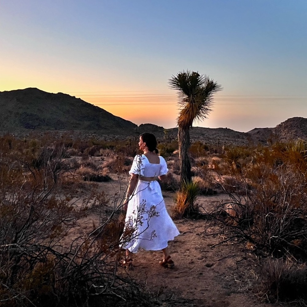 ASTR the label White Linen dress